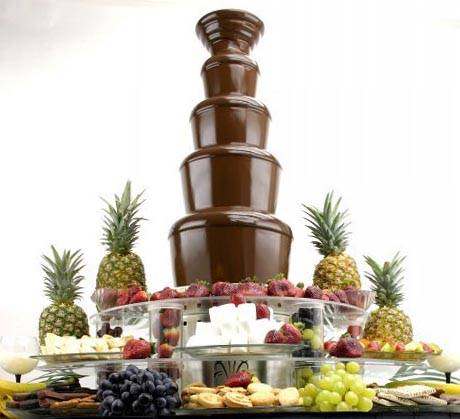 Шоколадный фонтан на свадьбу -  свадебное шоу