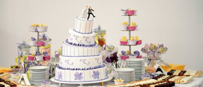 Торт для свадьбы в стиле прованс