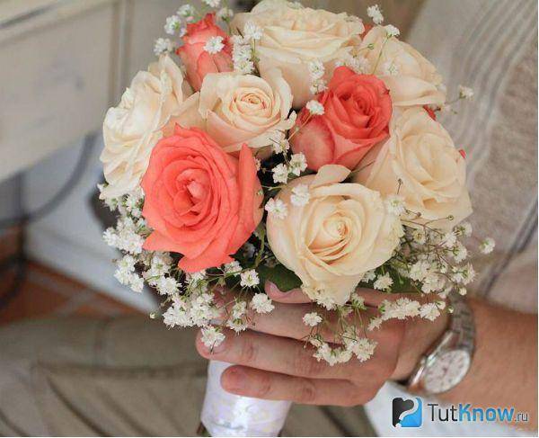 Создание букета для невесты своими руками, цветочный дублёр