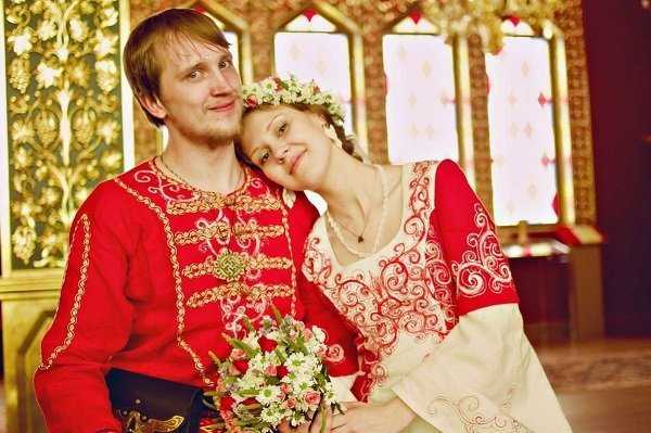 Свадебные платья в русском стиле