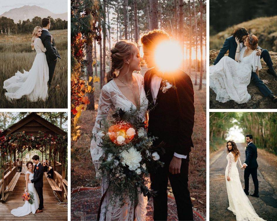 Свадебная фотосессия — советы и позы для разных сезонов и мест проведения съёмки + фото