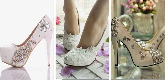 Как подобрать обувь под подвенечное платье: выбираем туфли и босоножки на свадьбу