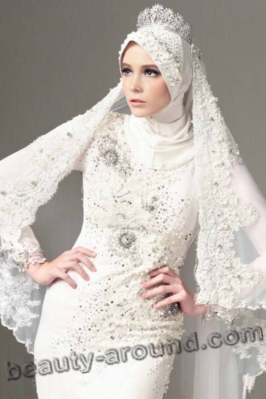 Мусульманские свадебные платья (фото)