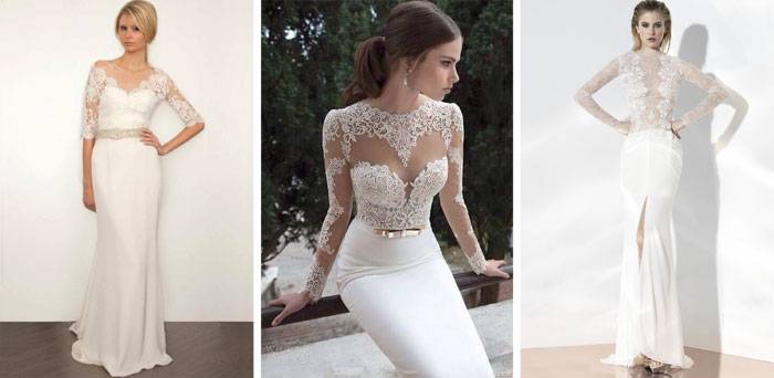 Атласные свадебные платья – сказочно красивый наряд