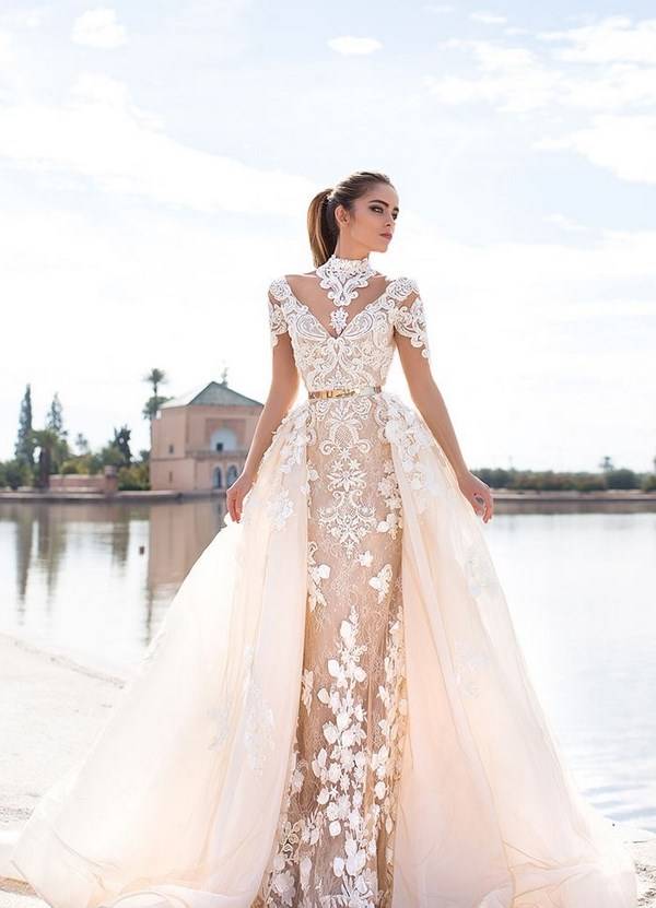 Необычные свадебные платья - топ-25: самое длинное, из цветов, бумаги, с перьями