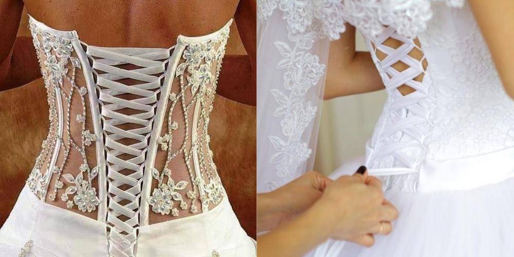 Виды свадебных платьев с корсетом, как их шнуровать — объясняем детально