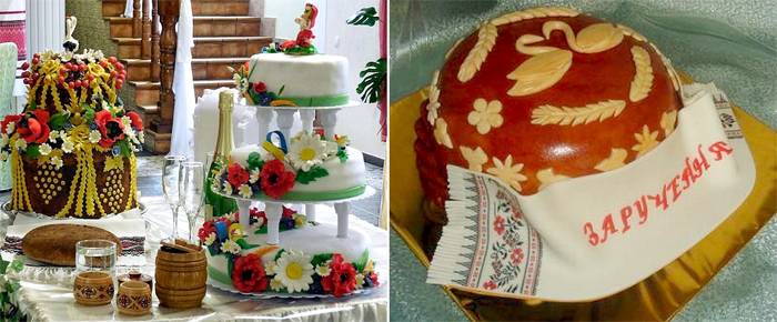 Свадебный торт в украинском стиле