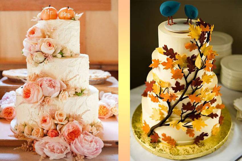 Вкусные и привлекательные свадебные торты без мастики