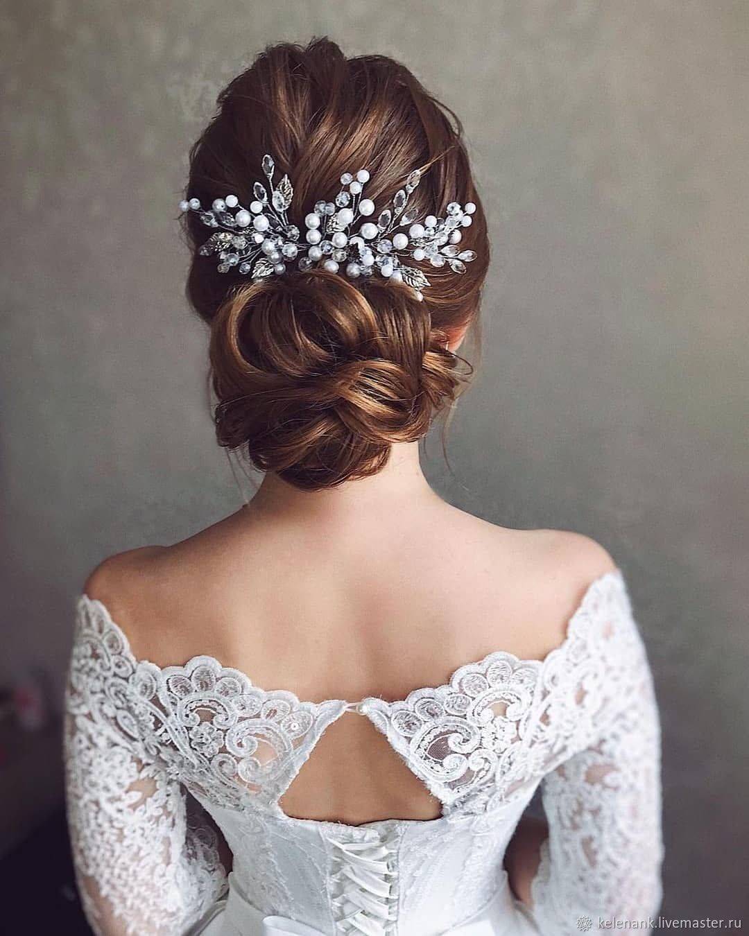 Свадебные украшения для волос невесты