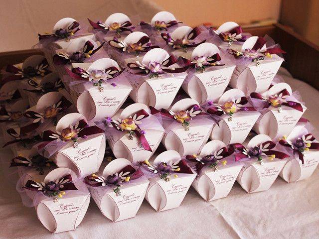 Мастер класс — картонные бонбоньерки на свадьбу для гостей