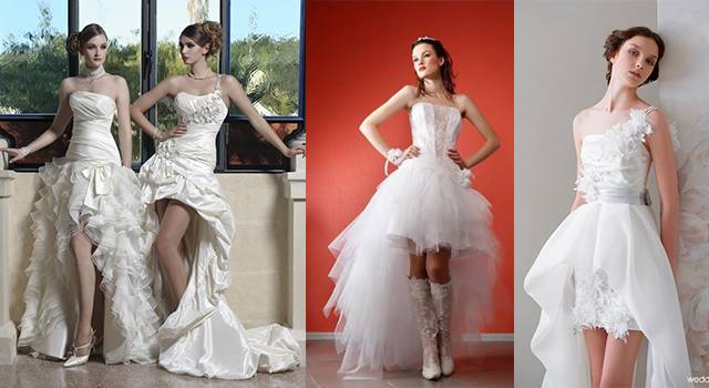 Короткое пышное свадебное платье (с пышной юбкой): стили и выбор (64 фото)