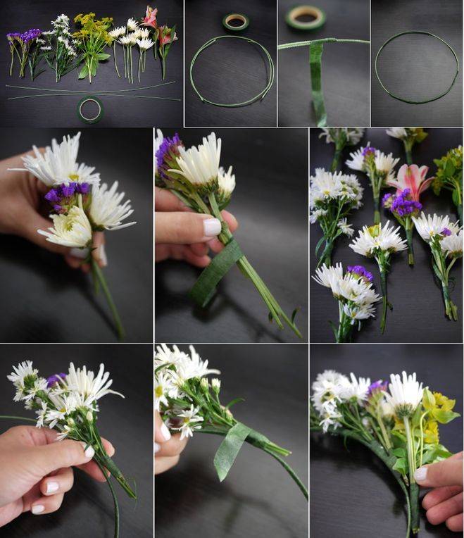 Красивый свадебный венок: какие виды венков бывают, как сделать красивые свадебные венки на голову из живых цветов!