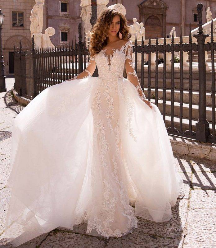 Свадебные платья со шлейфом – 38 фото самых роскошных нарядов для невест