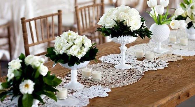 Оформление свадебного стола: варианты декорирования своими руками