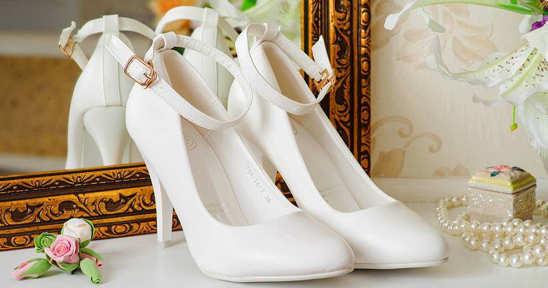 Свадебные туфли (107 фото): белые модели 2020 на свадьбу на низком каблуке для невесты, на танкетке, платформе и шпильке