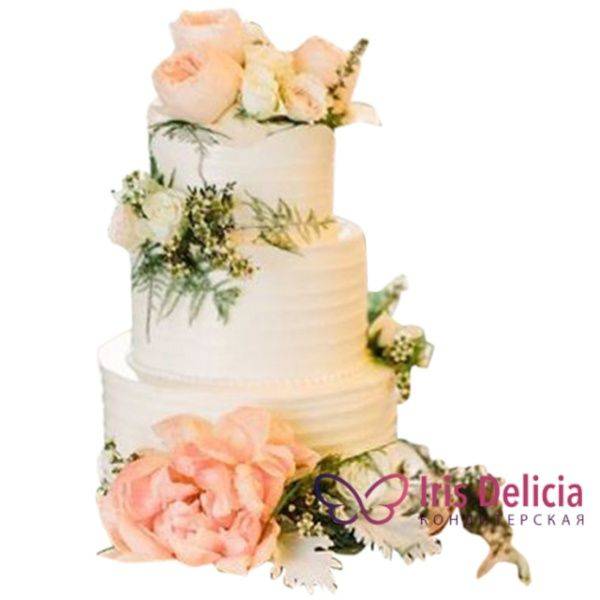 Кремовый свадебный торт: красивые варианты оформления и советы по выбору