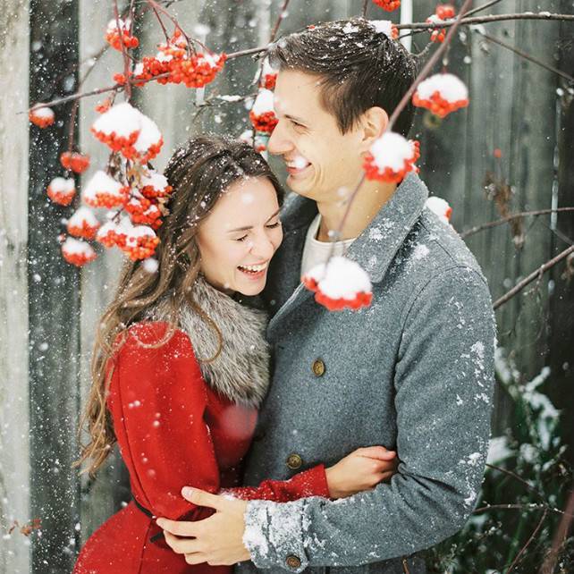 Свадьба зимой – идеи для необычной красивой зимней фотосессии