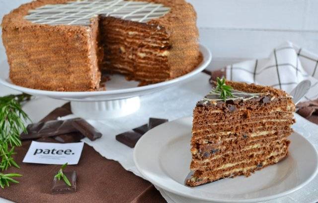 Медовый торт с грецкими орехами- старинный рецепт