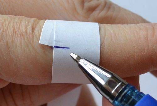Как в домашних условиях узнать размер кольца на пальце