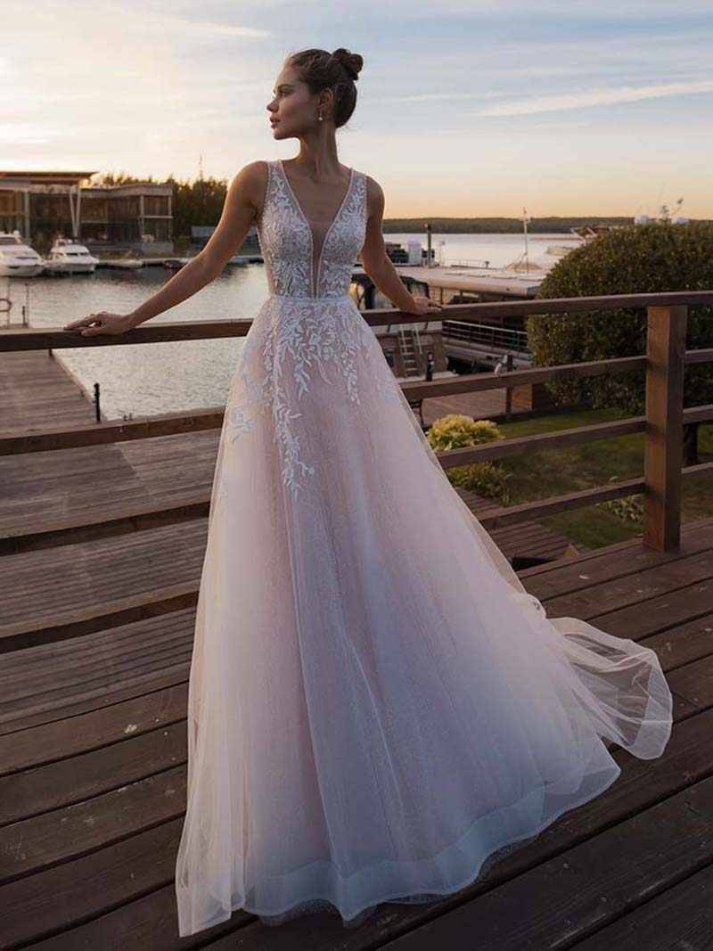 Свадебные розовые платья: деликатные вопросы выбора свадебных платьев