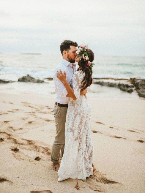 Свадебная фотосессия на пляже