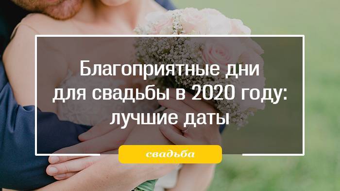 Свадьба в 2020 году