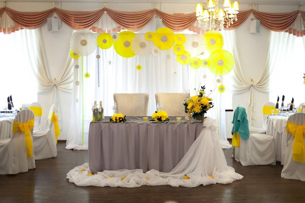 Оформление зала на свадьбу своими руками фото варианты и идеи