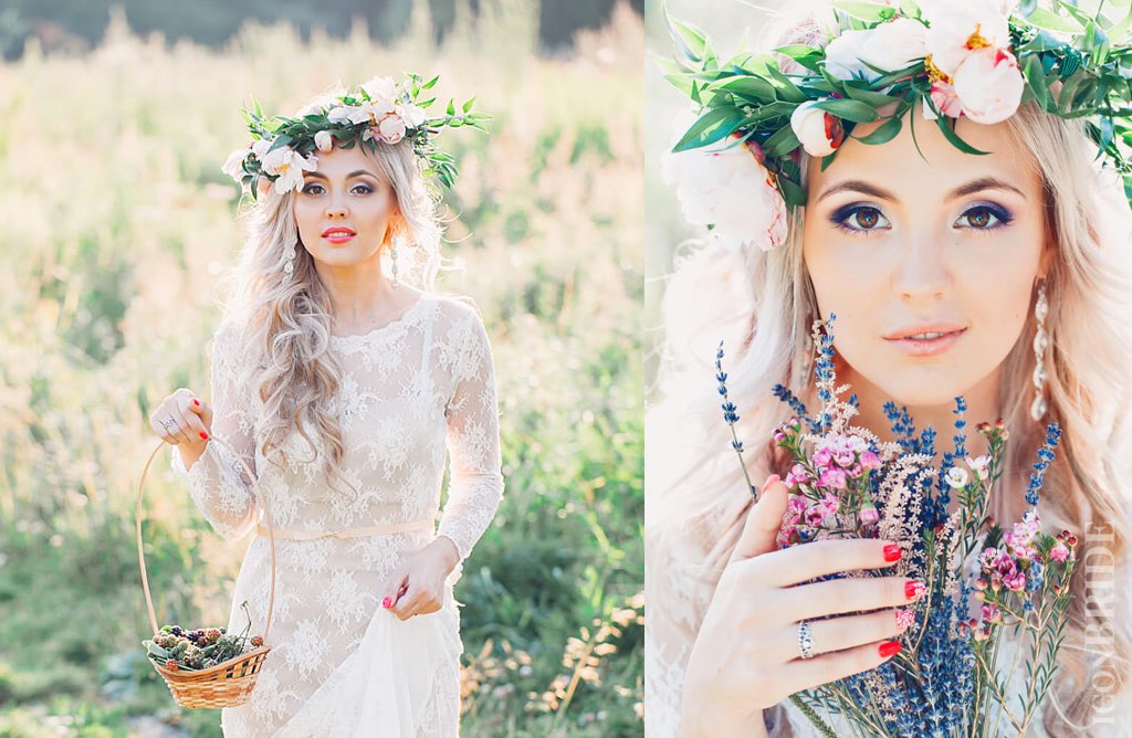 Красивый свадебный венок: какие виды венков бывают, как сделать красивые свадебные венки на голову из живых цветов!