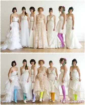 Цвет свадебных туфлей